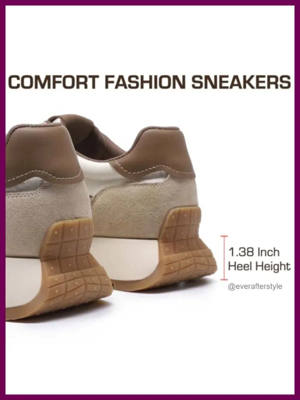 Fashion Platform Sneakers for Women - Breathable Lace-Up Walking Shoes